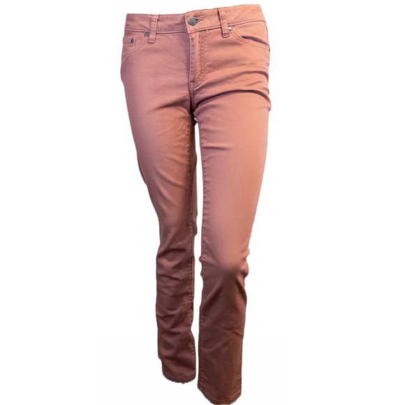 Prana Denim - Prana Kayla Salmon Pink Womens Size 8/29 Mid Rise Straight Denim Jeans Good